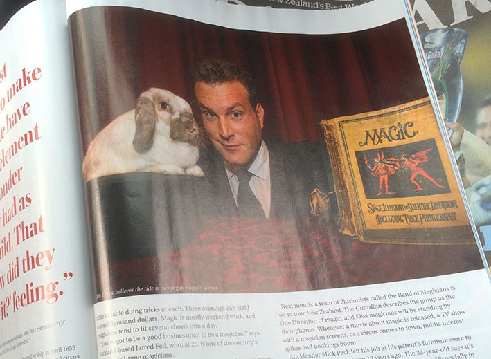 Mick Peck Magician Sunday Magazine Photograph 2015