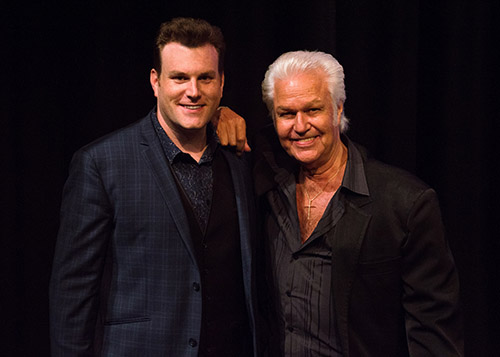 Mick Peck New Zealand Magician with John Rowles