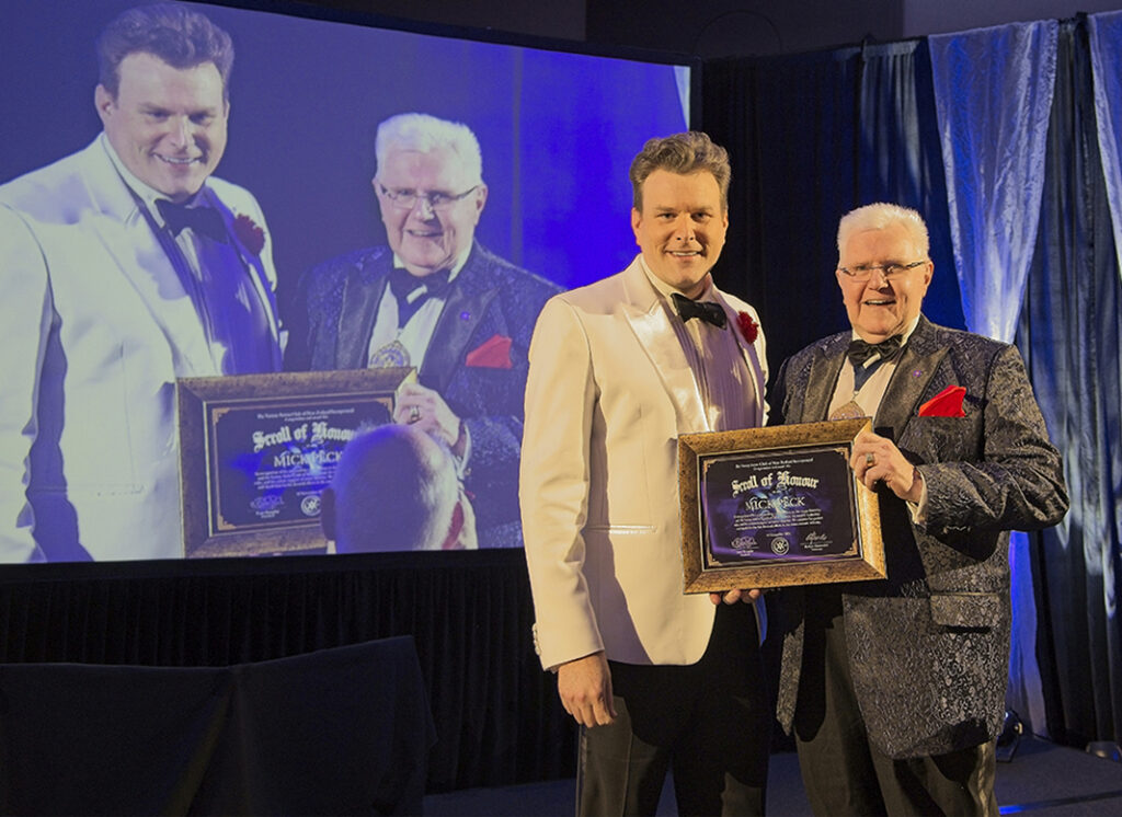 Scroll of Honour Mick Peck NZ Magician Picture